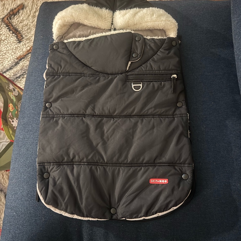 Skip Hop Black Stroller Footmuff Cover